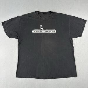 Vintage Alcatraz Shirt Men’s‎ XXL Black Short Sleeve Alcatraz.con Prison Escape